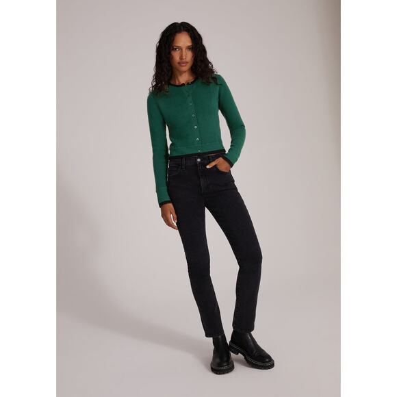 Favorite Daughter Denim - Favorite Daughter The Erin High Rise Slim Straight Boulder Jeans Black Size 29